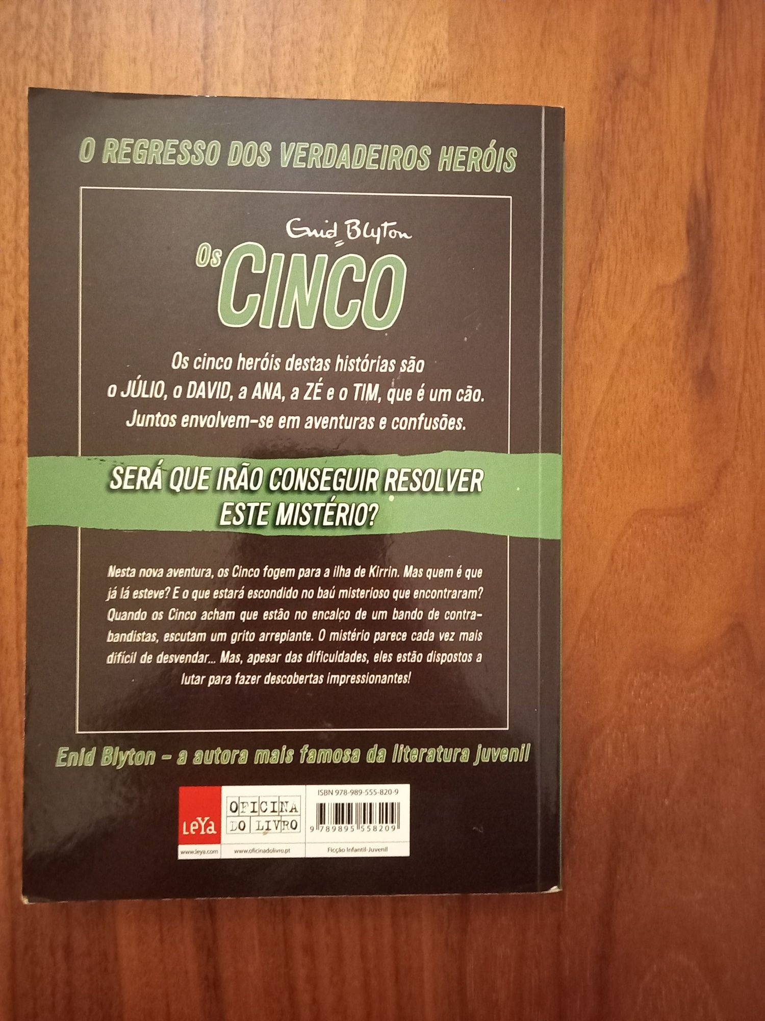 Livro "Os Cinco Voltam à Ilha", Volume 3, Enid Blyton
