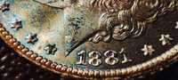 1 dolar srebro USA 1881cc , one dollar , Rarytas , Morgan Carson City