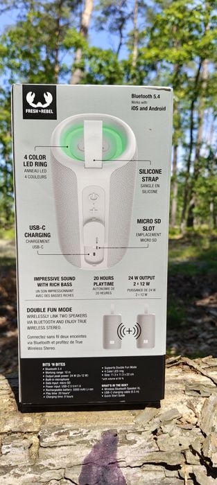 Потужна Bluetooth колонка Fresh 'n Rebel 24W, 20 год роботи, LED підсв