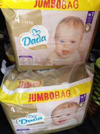 4 x DADA jumbobag EXTRA CARE rozmiar 4 nowe 328 pieluchy