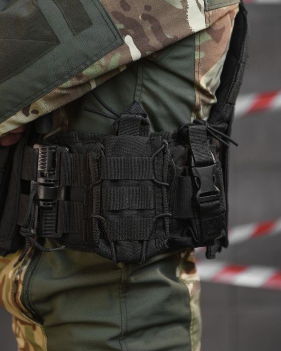 Плитоноска чорна з підсумками 7шт