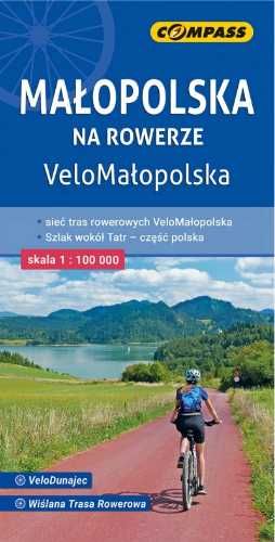 Mapa turystyczna - Małopolska na rowerze 1:100 000 - praca zbiorowa