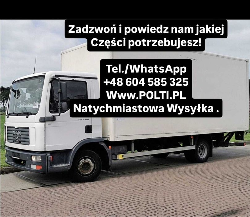 Części MAN TGL TGM Euro 4,5,6 8.180 8.210 12.240 12.250 12.290 Wysyłka
