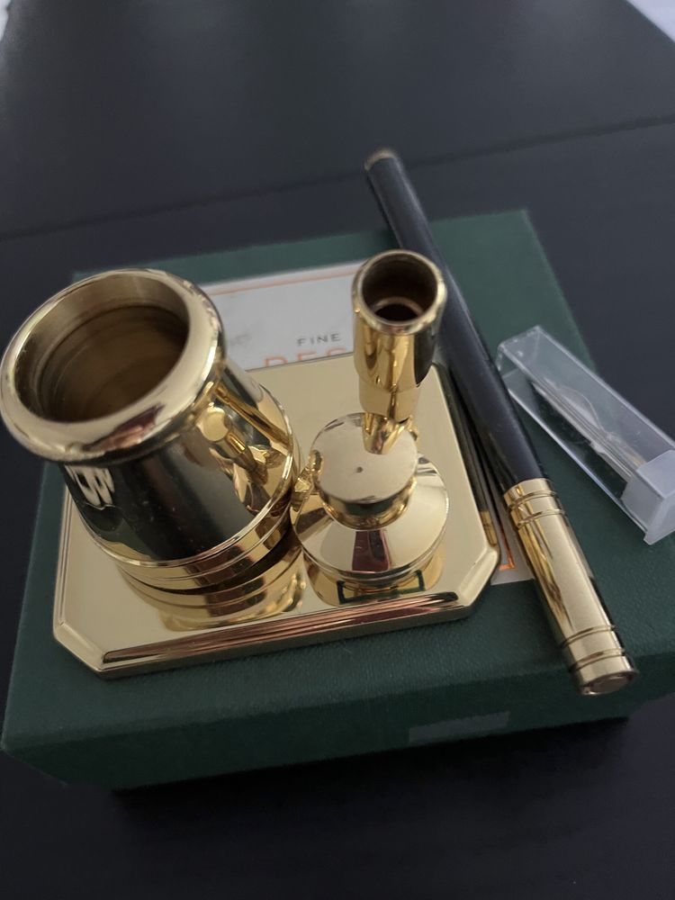 Fine desk brass acessories