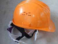 Каска строительная оранжевая, белая, шахтерская, УНИВЕРСАЛ СИЗ
