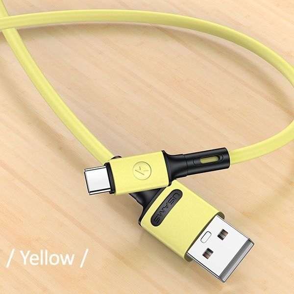 Kabel USB-C 2A Fast Charge 1M Usams U52 Żółty