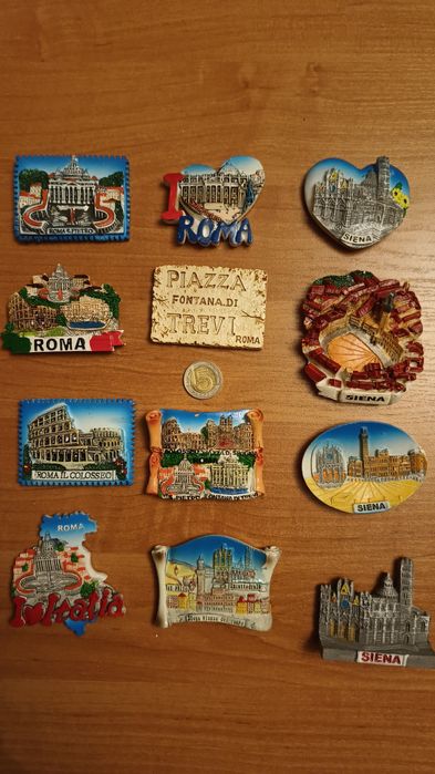 Magnesy na lodówkę z krajów europy i świata