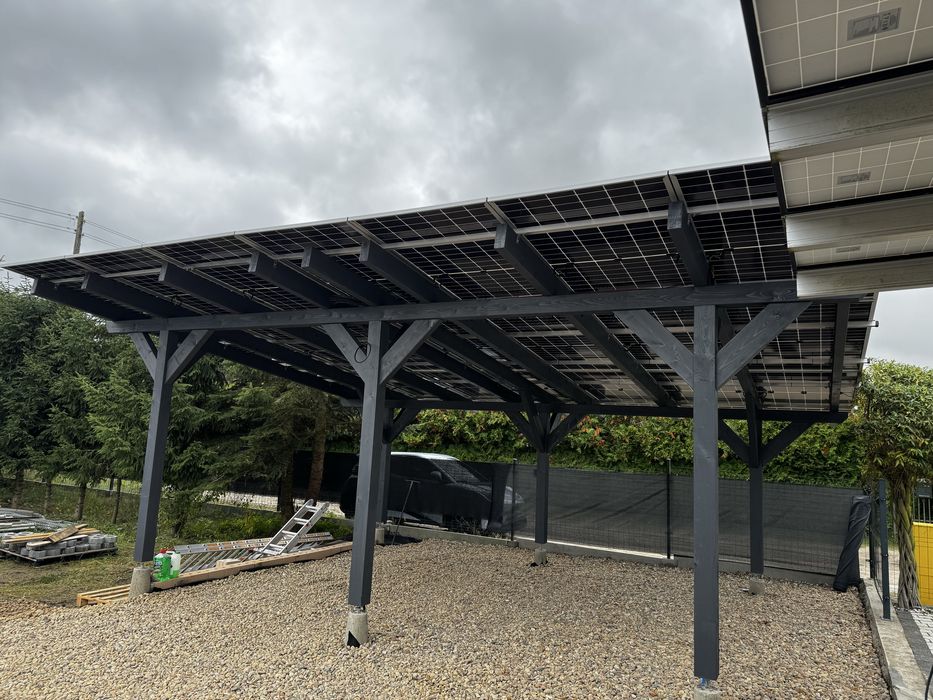 Carport 14Kwp Wiata dwa stanowiska
