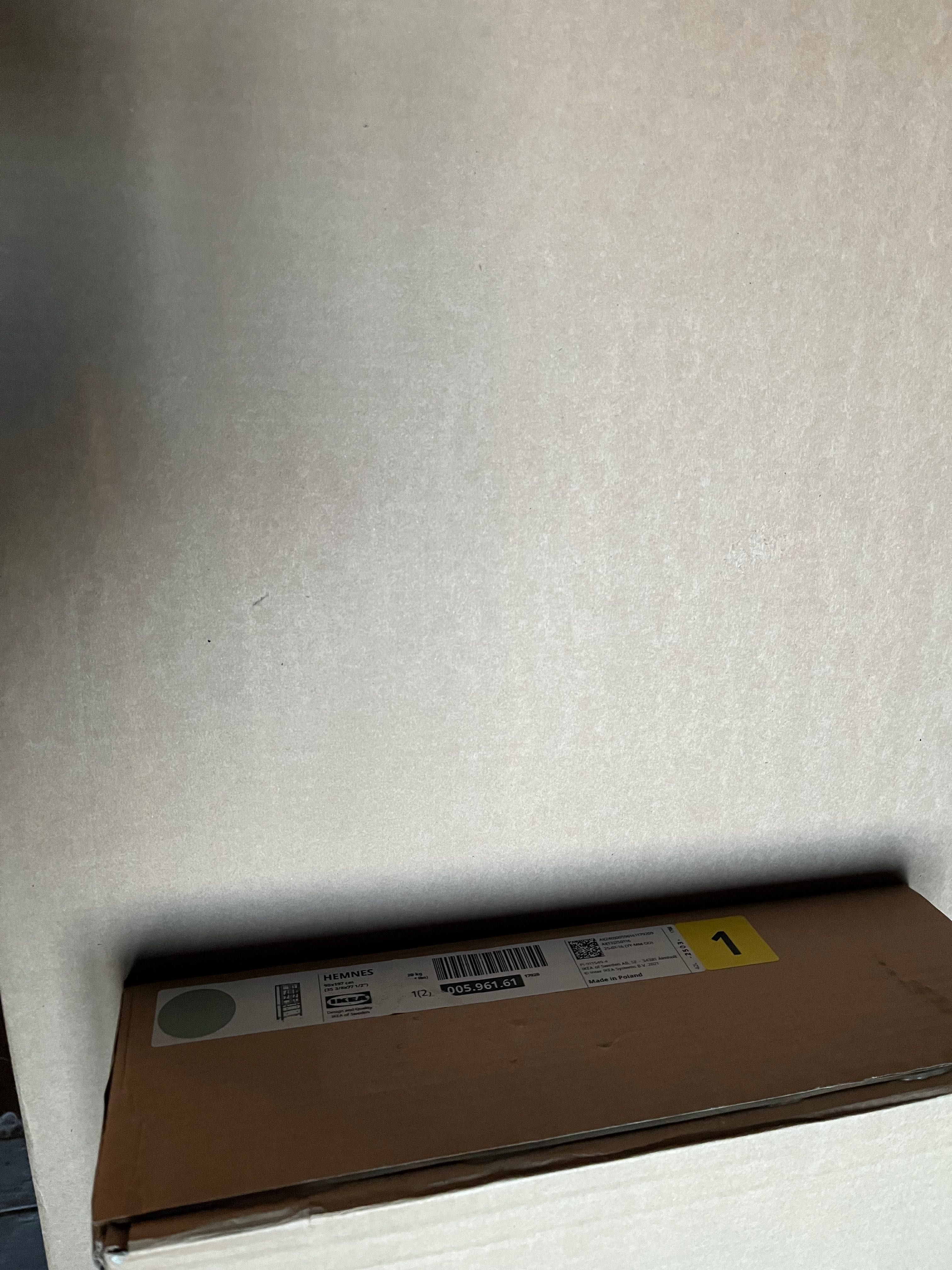 Ikea HEMNES Witryna z 3 szufladami, szarozielony/jasnobrązowa 90x197cm
