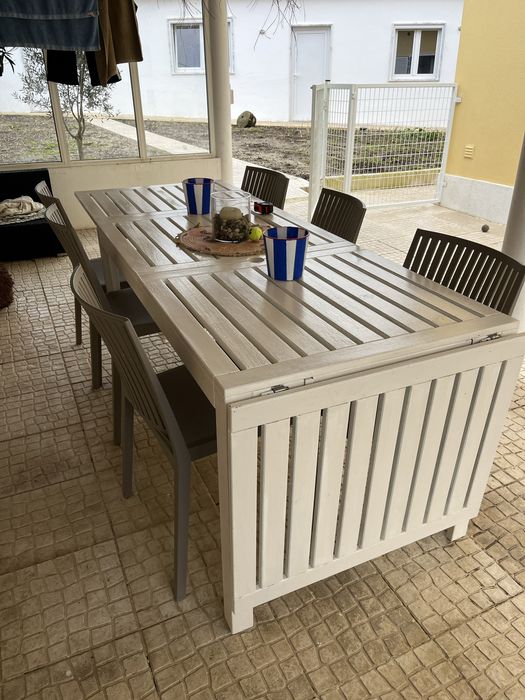 Mesa de jardim extensivel