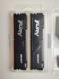 ОЗУ Kingston DDR4 16GB (2x8GB) 3600Mhz FURY Beast Black