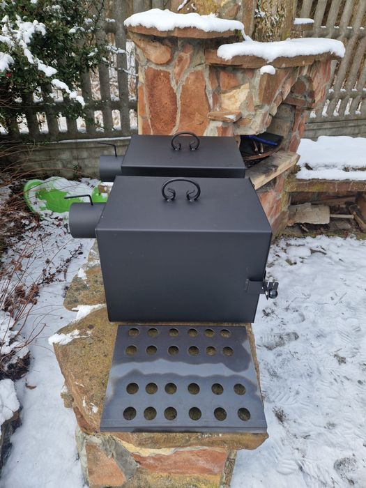 Palenisko do wędzarni, piecyk do wędzarni z blachy krzemowej XXL