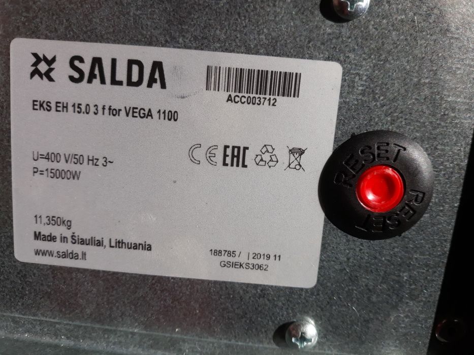 Centrala wentylacyjna SALDA VEGA 1100E