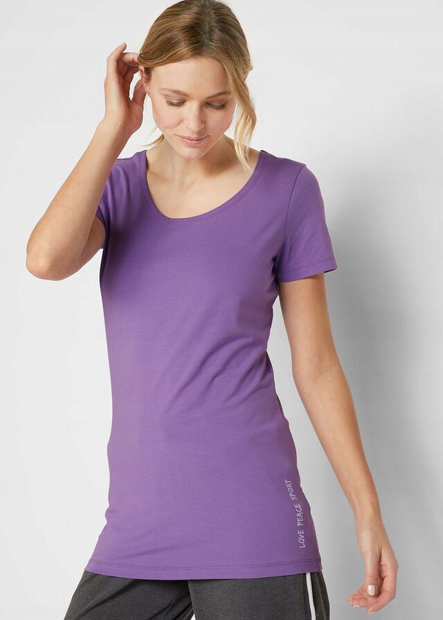 B.P.C 2-pak długi t-shirt damski sportowy ^32/34