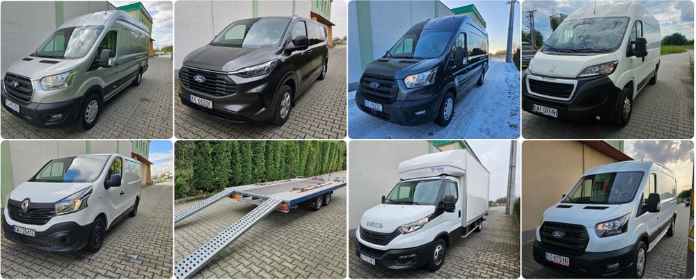 Wynajem/wypożyczalnia Busy 9 osobowe,dostawcze,kontenery Ford Transit
