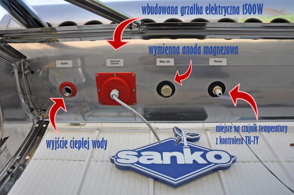 Kolektor słoneczny 100L podgrzewacz ciśnieniowy WYSYŁKA GRATIS !!!