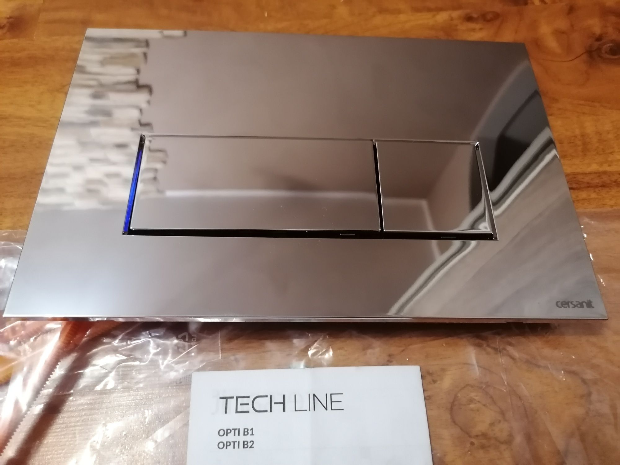 Przycisk do spłuczki podtynkowej Cersanit Opti B1 OPTI B2 Chrome Glass