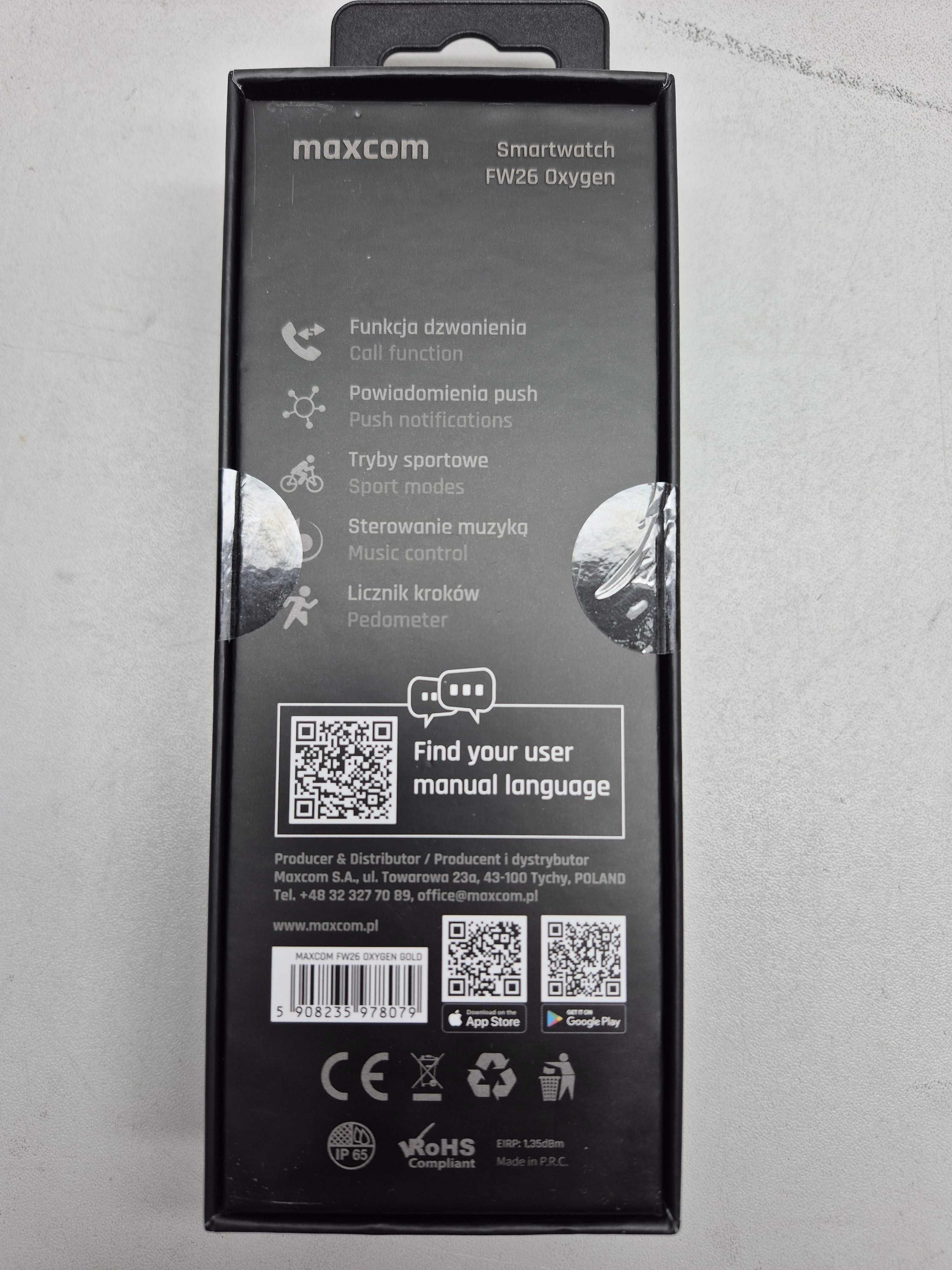 Smartwatch Maxcom FW26 Oxygen; Madej S.C. Igielna Jasło