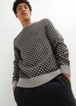 B.P.C Męski sweter w geometryczny wzór ^48/50, M