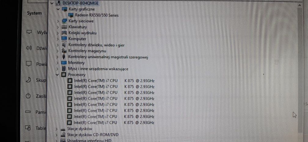 Komputer i7 8x2.93, RAM 32GB, SSD,hdd 1.5TB , Grafika 2Gb,Monitor 24