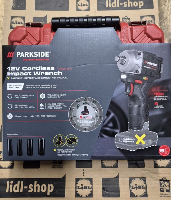 Аккумуляторный ударный гайковерт PARKSIDE PERFORMANCE®