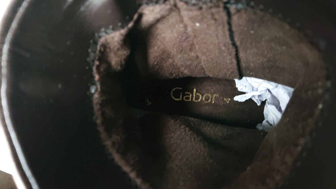 Шкіряні ботільйони /ботинки Gabor 37 розмір,