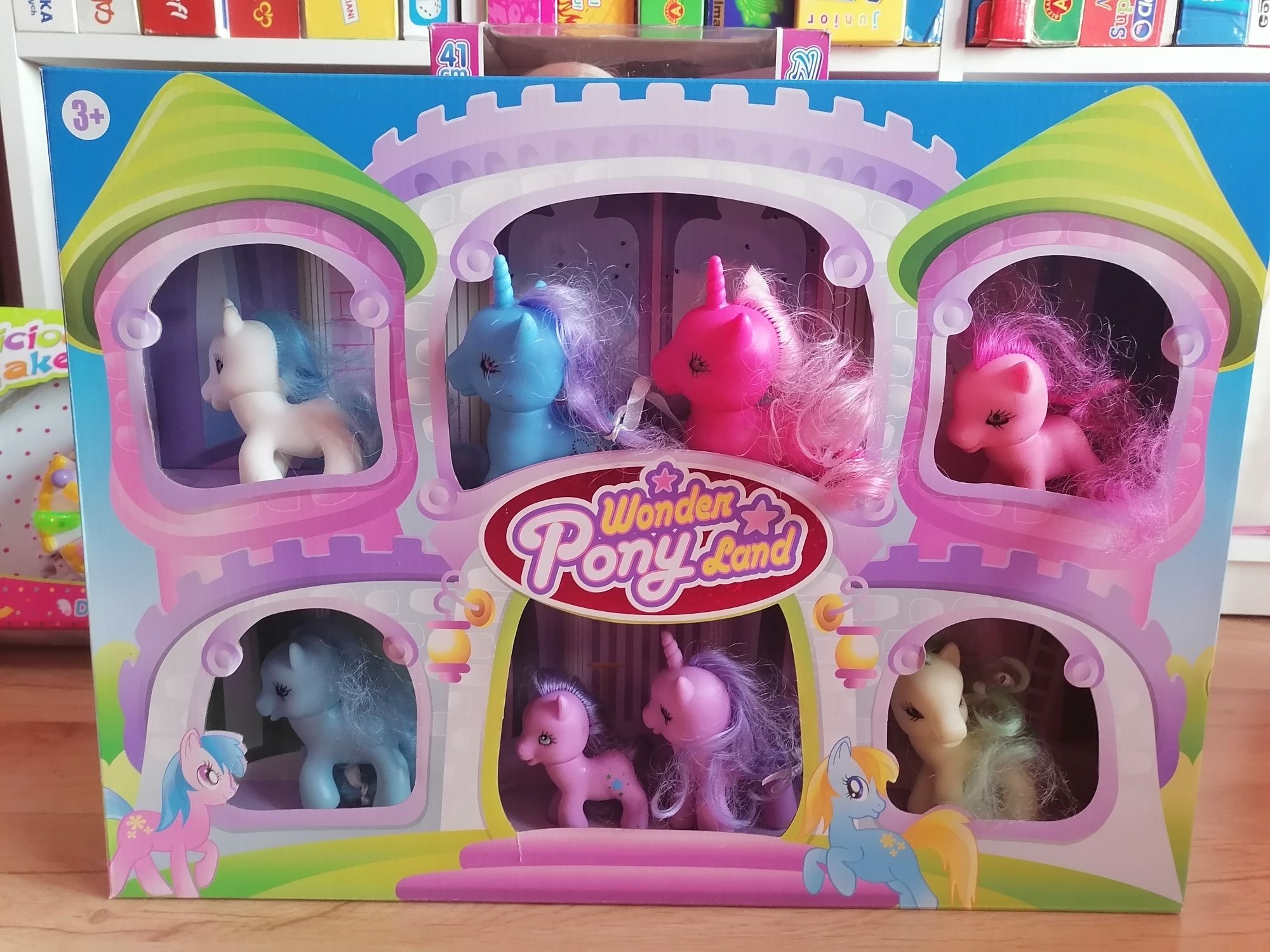 Zestaw koniki kucyki pony 8 sztuk