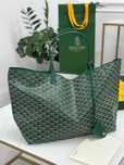 Зеленая хаки сумка шоппер Goyard Artois PM Maison Goyard тоте гоярд