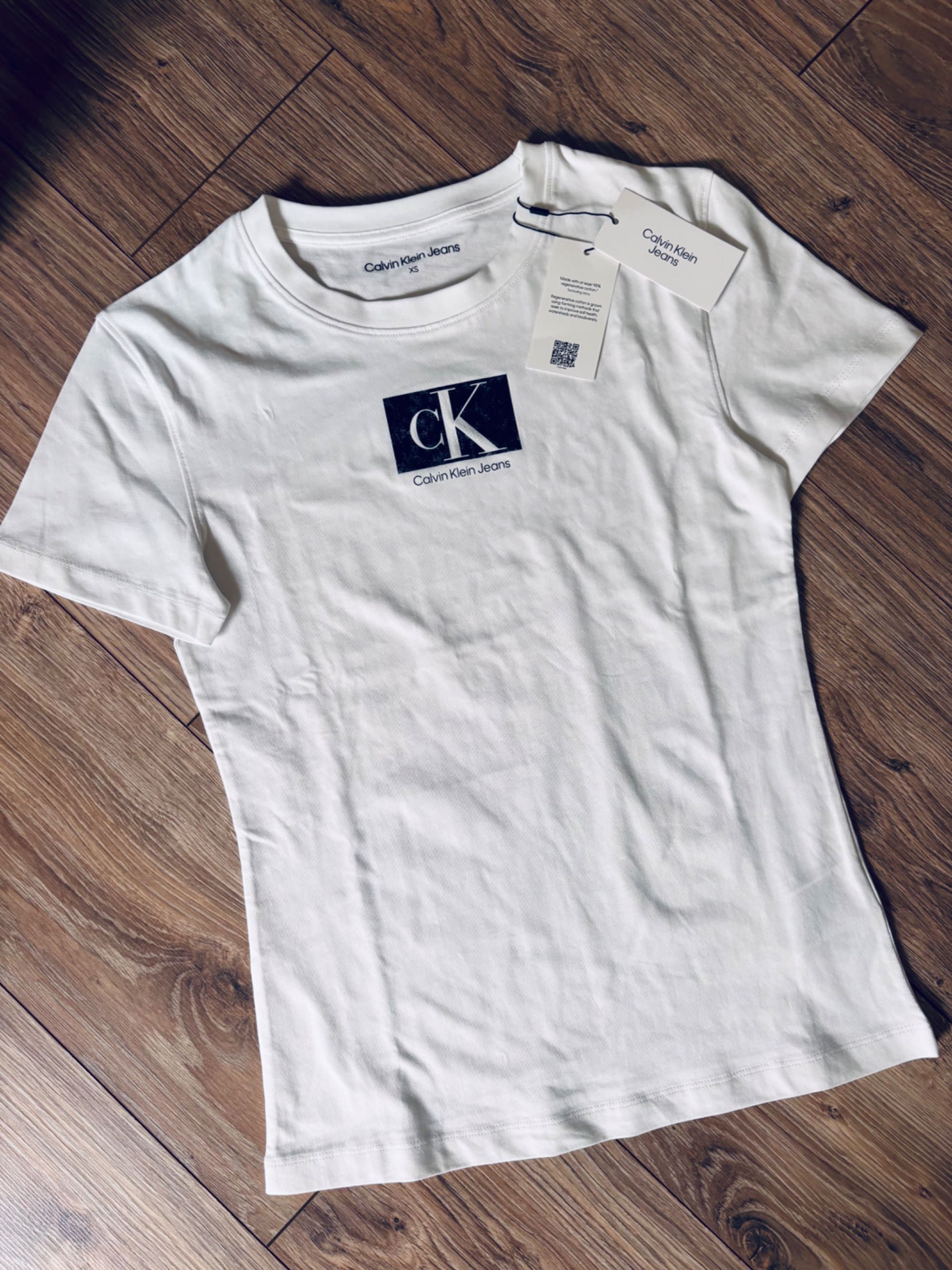 Calvin klein Jeans koszulka damska nowa xs/s biała