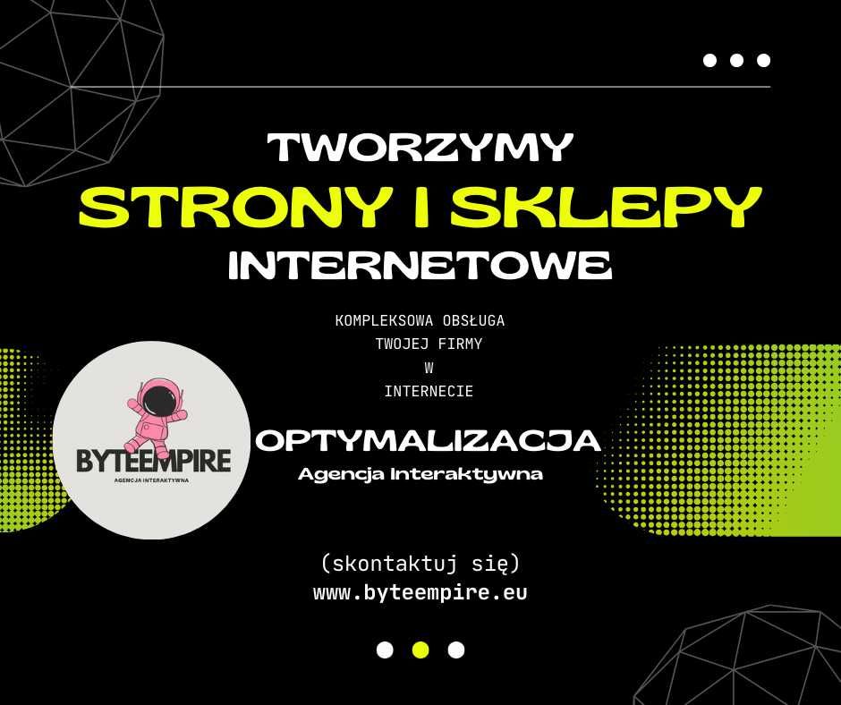 TANIE strony internetowe OD 300ZŁ