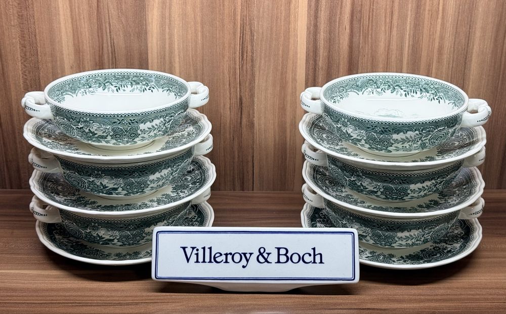 Фарфоровая супница бульоница Villeroy Boch серия Burgenland GDR Герман