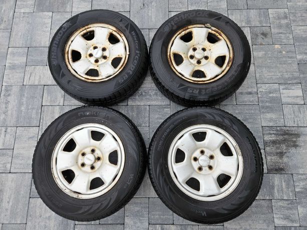 Felgi stalowe subaru honda 5x100 opony zimowe komplet