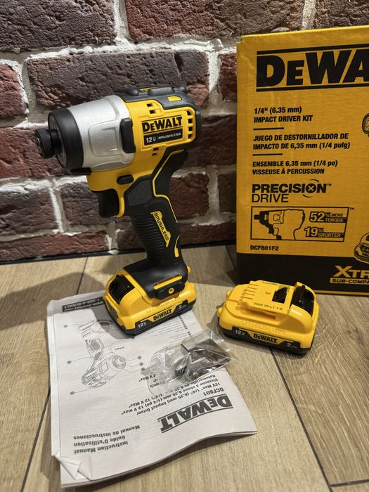 Набор импакт Dewalt DCF801f2 12v Mexico 2024