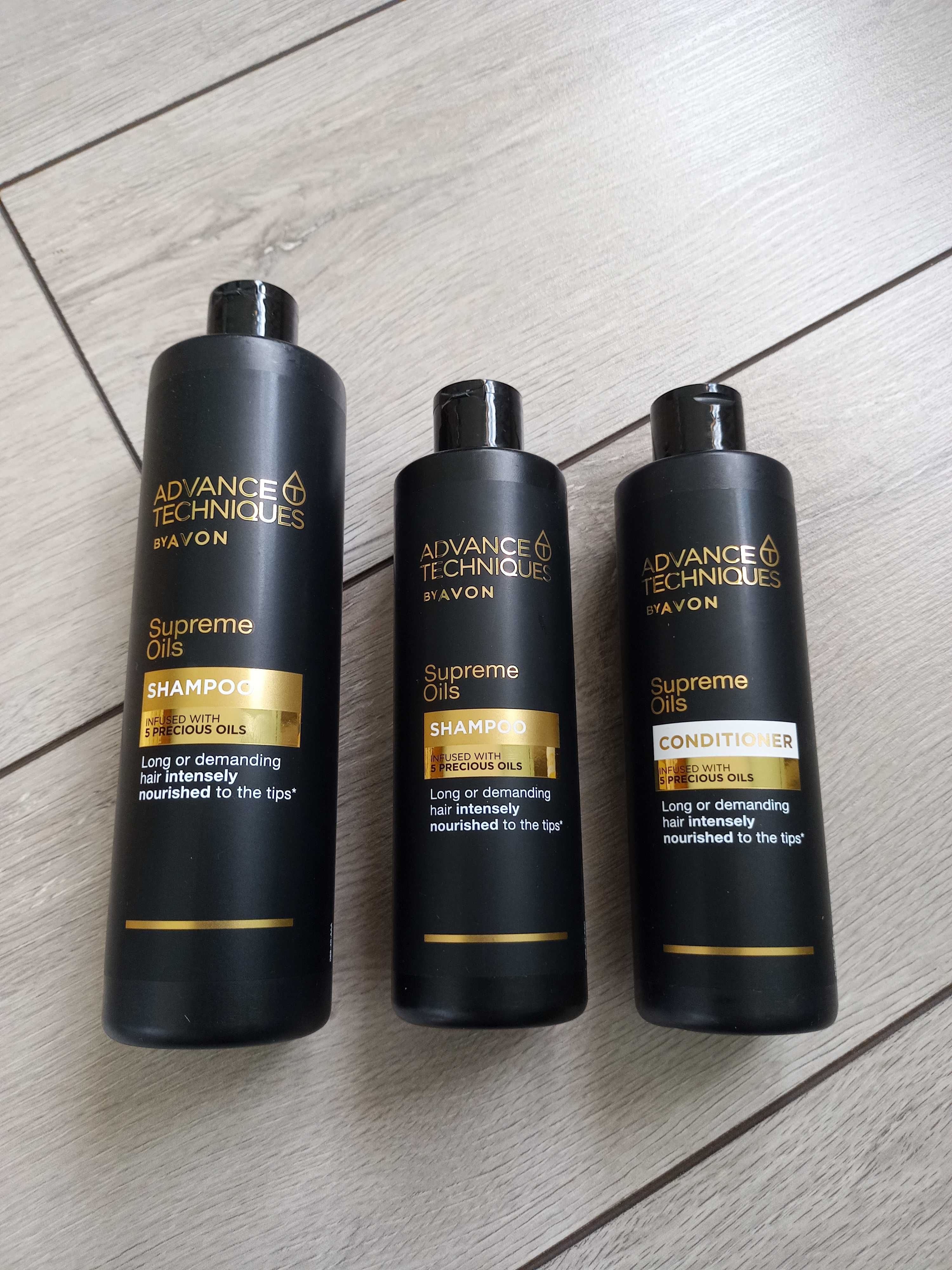 Szampony 400ml odżywki 250 ml avon