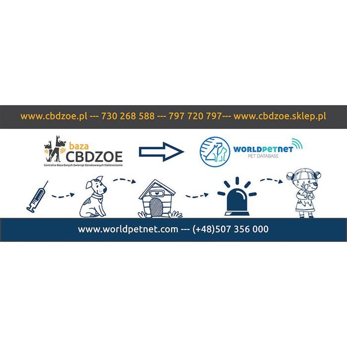 Mikroczip IDW-2 616 + książeczka zdrowia zwierzęcia - zestaw