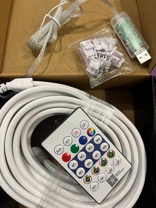 Гнучка неонова світлодіодна LED Neon RGB Неоновая светодиодная лента