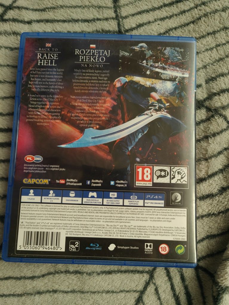 Devil may cry 5 dmc PS4 PlayStation 4 Polska wersja