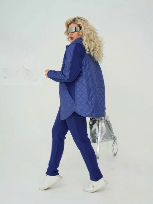 Жіночий спортивний костюм куртка і штани на флісі 48-50 52-54 56-58 60