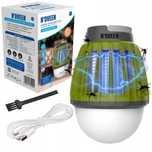 Lampa Na Owady Komary 2w1 Lampka Akumulator Namiot Turystyczna