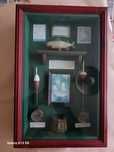 Quadro/ vitrine de pesca em 3D