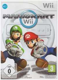 Jogo Nintendo Wii/Wii U - Mario Kart Wii + Volante Original/Genérico