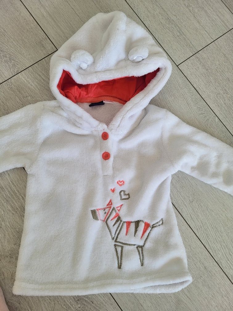 H&M, Lupilu. 2x bluza z kapturem, rozmiar 86 / 92
