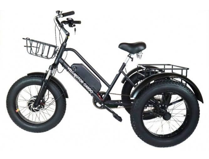 Триколісний електоаелосипед Velomoto Cargo 500W з коштком