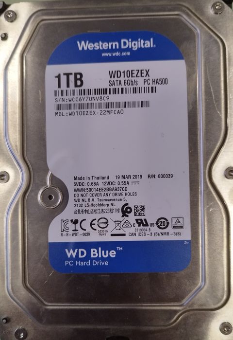 Жорсткий диск WD Blue WD10EZEX 1TB