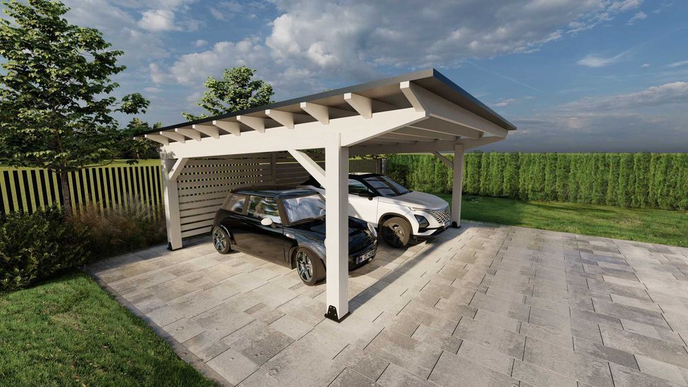 Wiata garażowa drewniana Sevilla 6M