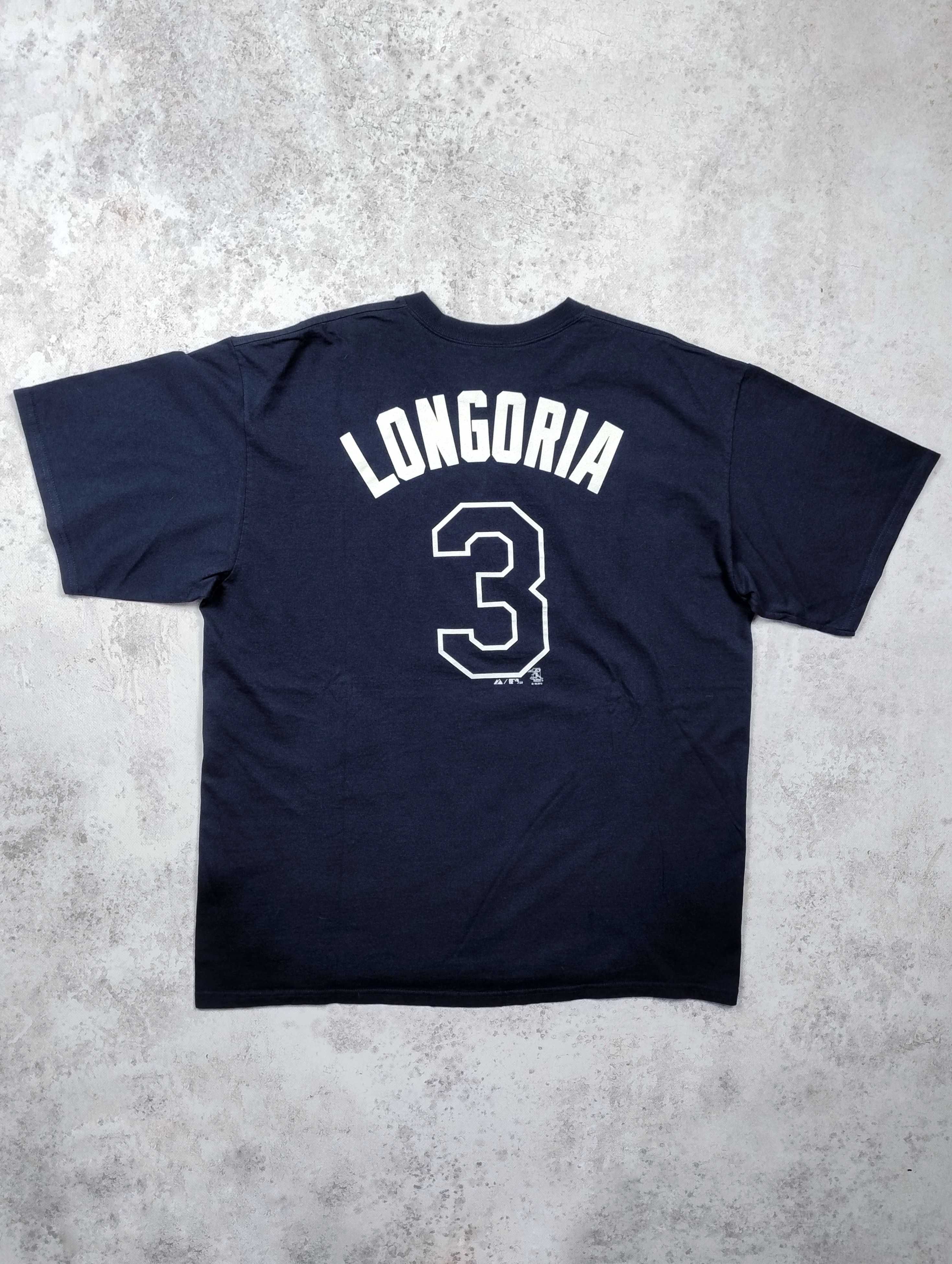 Majestic MLB Evan Longoria Tampa Bay Rays t-shirt XL baseball USA