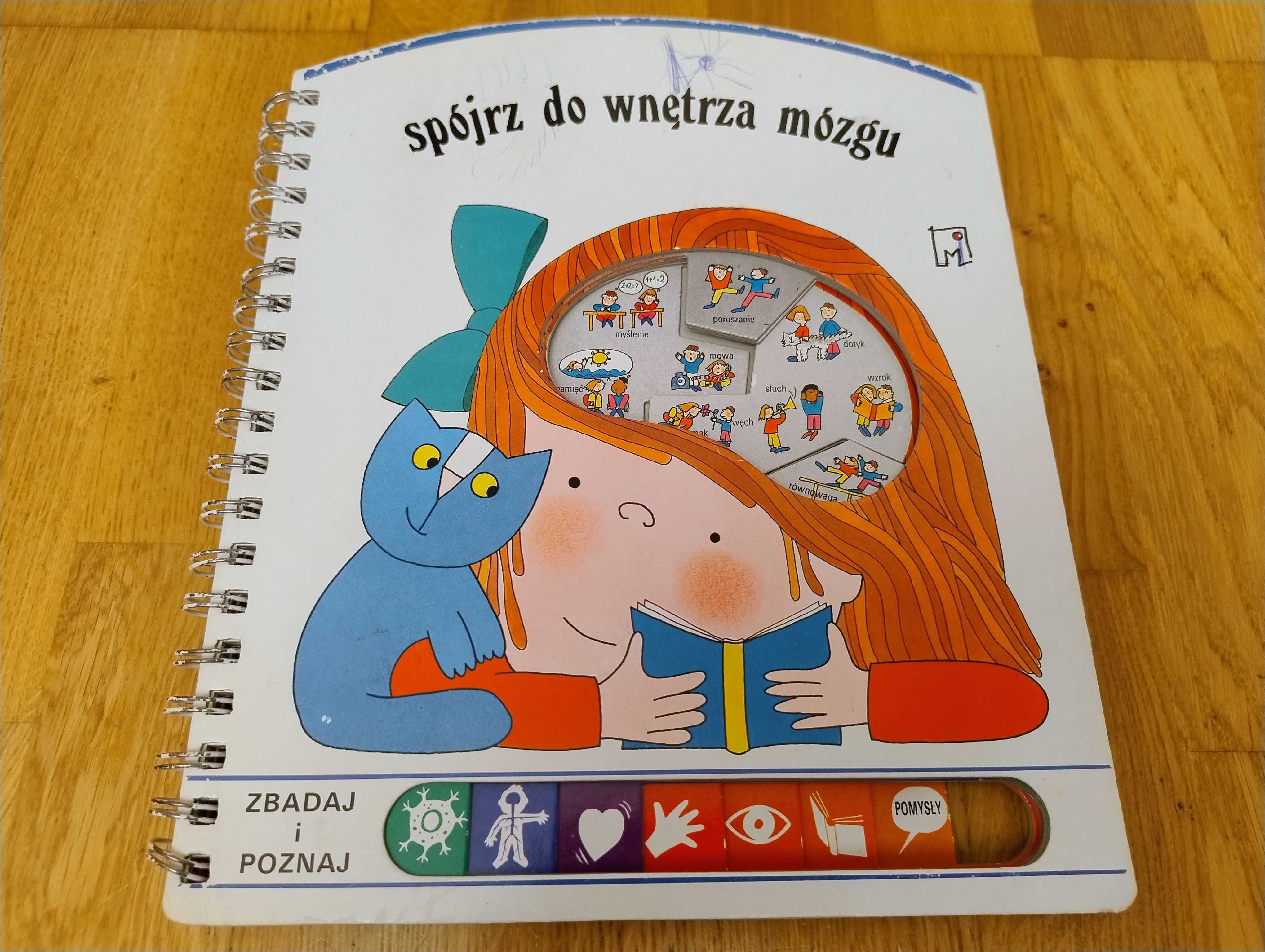 Książeczka Spójrz do wnętrza mózgu Zbadaj i Poznaj Muza