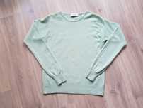 Lord&Taylor Two Ply Cashmere zielony sweter dwie warstwy 100% kaszmir