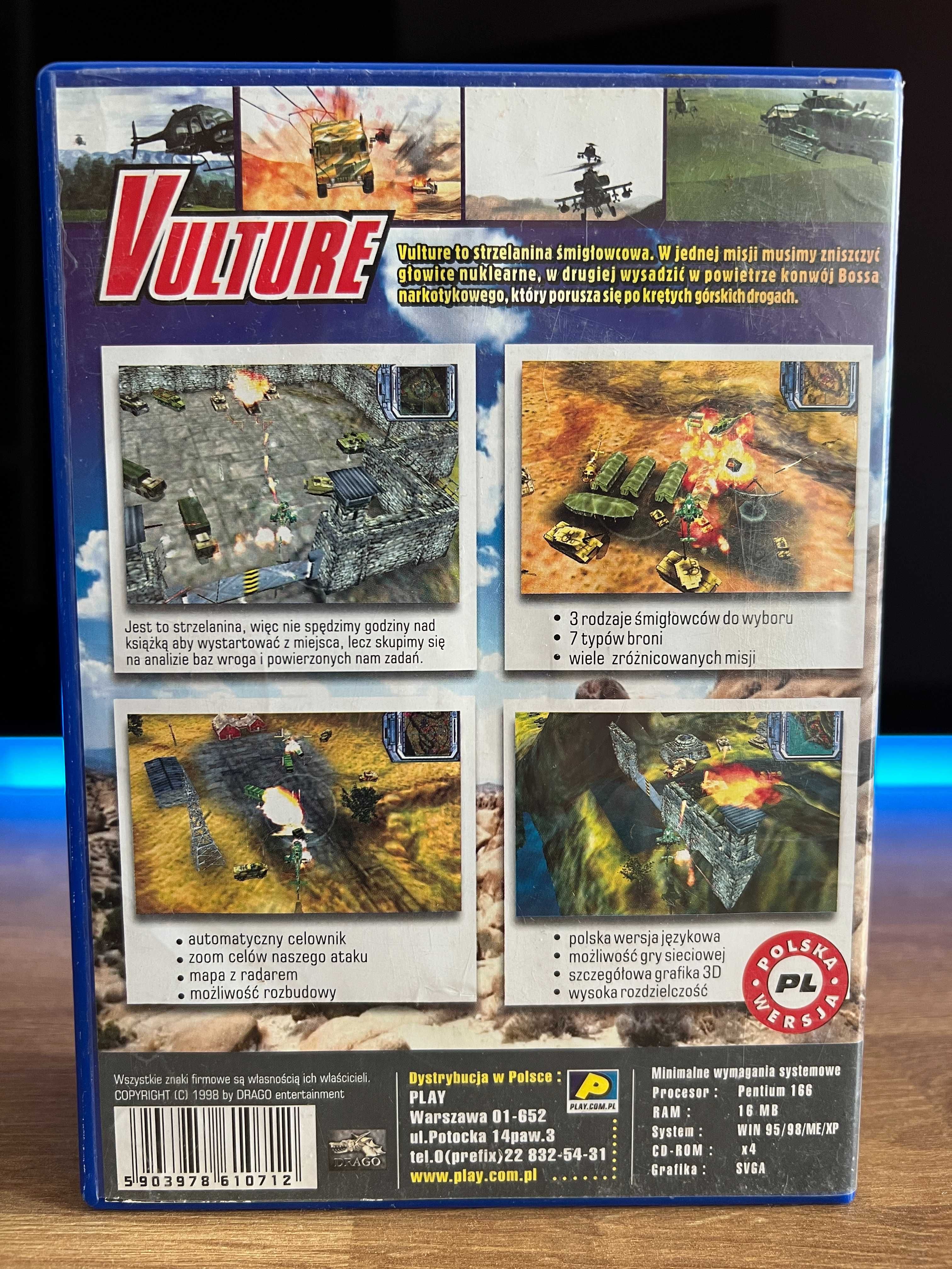 Vulture gra (PC PL 1998) CD BOX kompletne wydanie