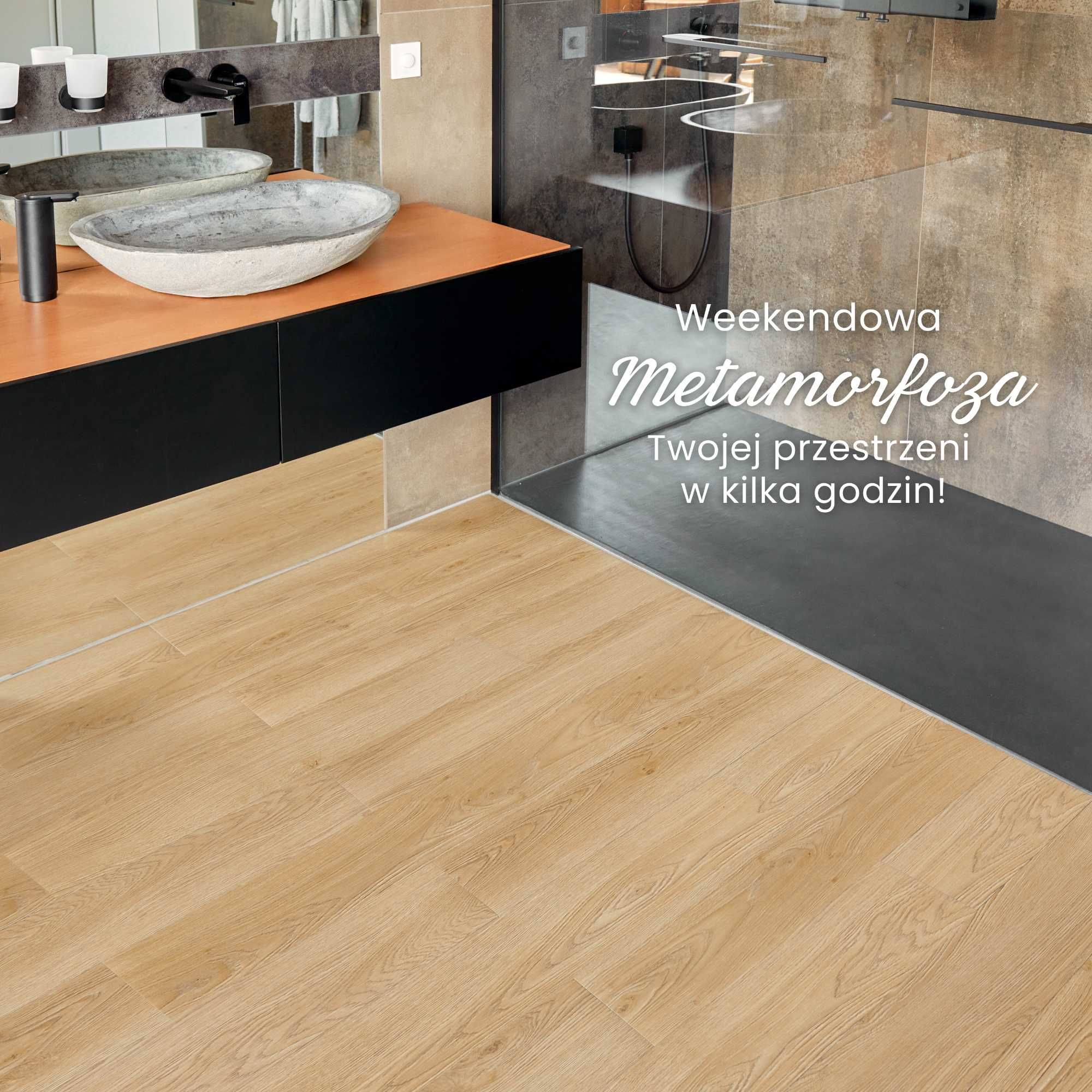 Panele Winylowe Samoprzylepne 5m² MIODOWY DĄB Deski parkiet panel